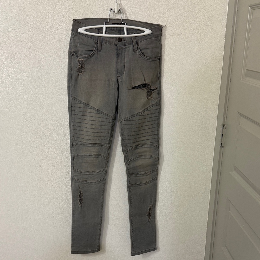 James Jeans Gray Distressed Skinny Jeans